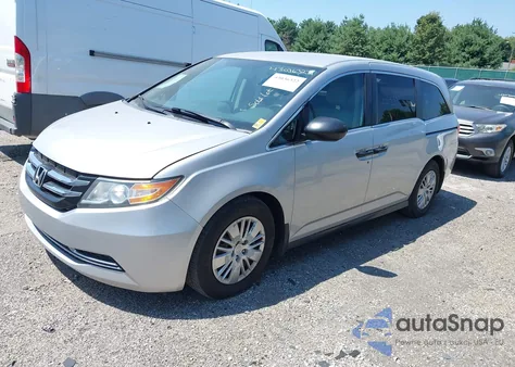 2014 Honda Odyssey Lx из США, поврежденный, VIN 5FNRL5H25EB001123